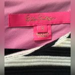 Lilly Pulitzer Alden Shift Dress Coconut Ottoman Black / White Stripes Sz Small Photo 3