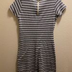 Sail To Sable  Nautical Striped Short Sleeve Mini Dress Photo 5