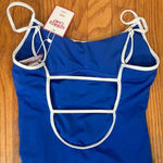 ANDIE  x Mindy The Bells One Piece Swimsuit Maz Blue size S NWT Photo 4