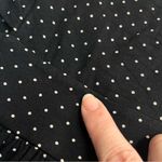 Gap Imperfect  black polka dot dress flutter sleeves tie back stretchy vneck 2007 Photo 2