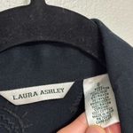 Laura Ashley NWT Vintage Sequin Embroidered Black Denim Jacket - Size S Photo 2