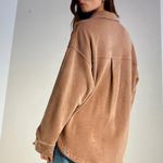 Ultra Flirt  Brown Button Down Shirt Photo 1