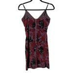 Lulus Party Girl Plum Velvet Burnout Flocked Bodycon Mini Dress Size Medium Y2K Photo 3