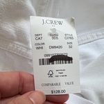 J.Crew Factory Wide Leg Drapey denim trouser jeans white size 32 NWT Photo 4