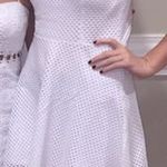 Lord and Taylor White Crochet Dress Photo 0