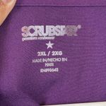 Scrubstar  Purple V-Neck Pocket Scrub Top Medical Hospital Nurse Doctor Size 2XL Photo 5