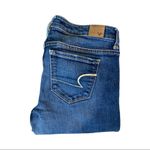 American Eagle  Women's Jeans AEO Dark Wash Low Rise Skinny Stretch Size 4 Photo 3