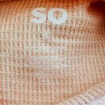 SO  Hoodie Sweater Peach Kangaroo Pocket Pullover Lightweight Too Small NEW Photo 1