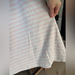 LAKE pajamas nightgown dress ruffles stripes peach pink orange soft cotton pima White Photo 7