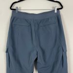 Athleta  Endless High Rise Cargo Pants Women Size 14 Blue Zip Pockets Activewear Photo 7