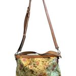 Cavalcanti Gold Floral Leather Purse Photo 1