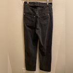 White Fox Boutique  Current Moment Black Acid Wash Distressed Cut Out Jean Size S Photo 8