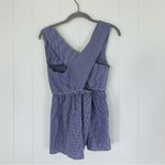 Banana Republic NWT Blue & White Check Pinafore Top S Photo 1