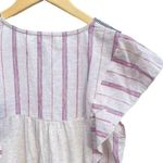 Knox Rose Embroidered Linen Boho Peasant Top Photo 3
