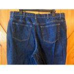 Lands' End Land’s End Womens Sz 18 Dark Wash Blue Jeans Straight Leg Denim (1491) Photo 3
