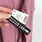 Lord and Taylor NWT  Mauve Waffle Knit Cold Shoulder Oversized Top Size Large Photo 4
