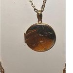 New Double Chain Layered Gold Tone Locket Pendent Necklace Photo 4