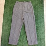Pendleton Vintage  Black and White Plaid Wool Trousers, Size 6 Photo 1