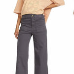 Billabong Free Spirit Patch Pockets Wide Leg Pants in Grey Size 28 Photo 0