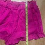 Hot pink ‘New in’ linen ruffle shorts(w inner lining) ladies Large Photo 5