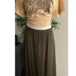 Catherine Malandrino 🆕  Grape Leaf Maxi Skirt XL🆕 Photo 2