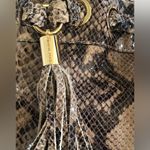 Michael Kors  Snake Python Embossed Crossbody Bag Tassel Drawstring Photo 6