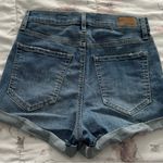 Garage Premium Ultra High Rise Y2K cuffed hem jean shorts siz 5 cotton dark blue Photo 6