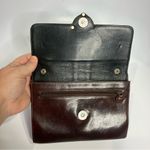 Brighton ‎ croc embossed leather clutch brown 8” x 5.75” Photo 1