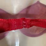 Vintage Bright Red Semi Sheer Mesh Underwire Unlined Bra No Brand Size undefined Photo 13