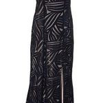 Trixxi  Square Neck Strappy Sequin Embroidered Prom Dress Side Slit Black Size 3 Photo 0
