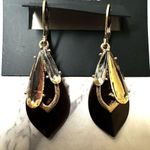 Vera Wang Simply Vera brown rhinestone drop earrings Gold Photo 1