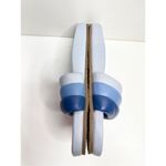 Seychelles  Sandals Womens Size 9 Leather Low Key Blue Bright Slides Photo 5