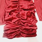 MORE TO COME Blaire Mini Dress in Wine Small Red Photo 8