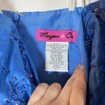 Vtg Y2K Beaded Gown Dress Sz 11/12 Fairycore Mesh Dreamy Ethereal Mermaidcore Blue Photo 6