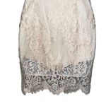 Bebe  Sexy Little Pink Lace Cut Out Mini Dress With Shorts Underneath EUC Size 2 Photo 8