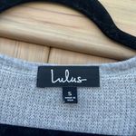 Lulus Lulu’s Grey Vneck Sweater Longsleeve Photo 1