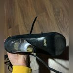 Schutz  lucite clear heel Strappy buckle heels bobo fall party $150 6 black Photo 2