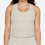 Set Active  ribbed tank top in Oat Milk Photo 0