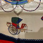 Vintage Regal Carriage&Horse EQUESTRIAN oversized square Silk Scarf 35/35 Photo 3