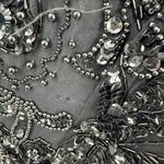 Baluchi Women’s 22 Black Beaded 100% Silk Maxi Longsleeve Dress Vintage Size undefined Photo 6