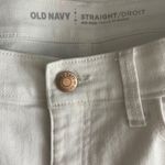 Old Navy  Straight Mid Rise Jeans White‎ Photo 7
