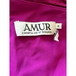 Amur Chara Ruffle Evening Gown in Purple Sangria 4 Womens Long Maxi Dress Photo 7