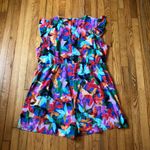 Bloomchic  NWT Womens Colored Plants Print Ruffle Trim Jumpsuit/Romper Size 22-24 Photo 10
