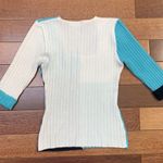 Vertigo Paris  | Color block Knit Blue White Top Photo 2