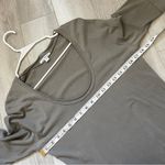 James Perse Dress cotton scoop knee length womens Gray large contemporary office Photo 2