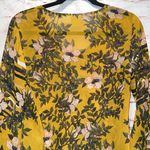 CAbi  5518 spring scene bell sleeves yellow floral lightweight XS v neck Photo 6