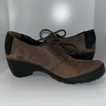 Merrell Veranda Leather Tie Clog Shoes Cloudy Brown Women’s Sz 6 Photo 6