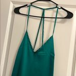 Pretty Little Thing Elegant Green Maxi Dress open back - prom dress - wedding guest dress Photo 1