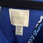 cupio  Blue and White Halter Sheath Mini Dress Photo 3
