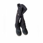 Sorel Womens Black Knit Bear Pattern Leg Warmers Boot Toppers Size 8.5 Photo 2